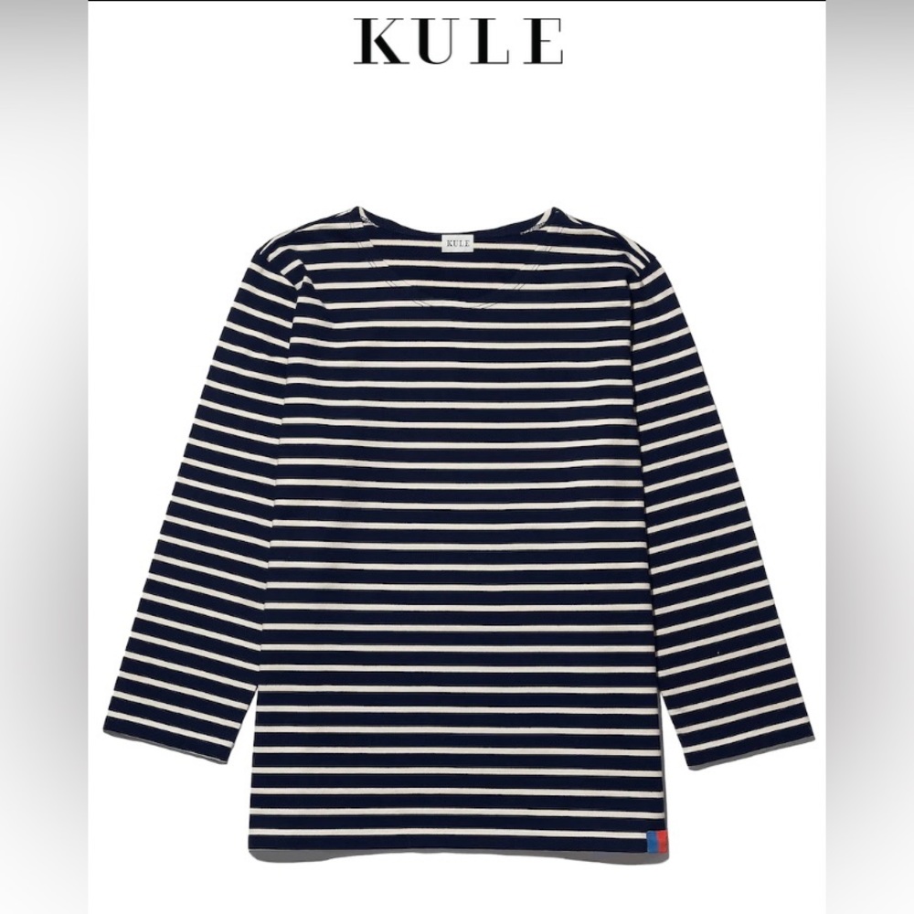 KULE - The Classic 3/4 length sleeved striped shirt - Picture 4 of 9